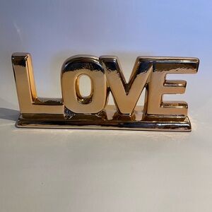 LOVE Letters Rose Gold Table Top Valentine’s Day Decor